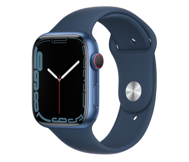 Apple Watch 7 45/Blue Aluminum/Abyss Blue Sport LTE - 686481 - zdjęcie