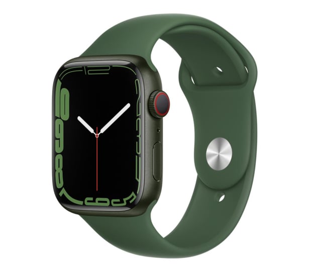 Apple Watch 7 45/Green Aluminum/Clover Sport LTE - 686483 - zdjęcie