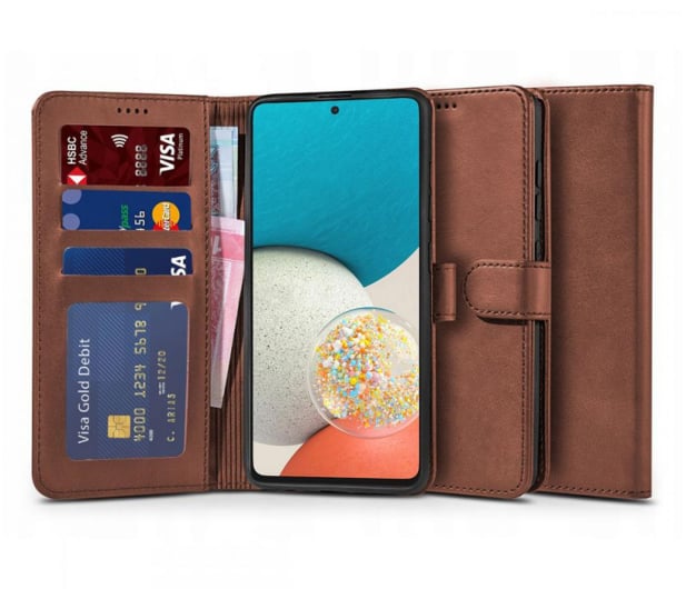 Tech-Protect Wallet do Samsung Galaxy A53 brązowy - 728959 - zdjęcie