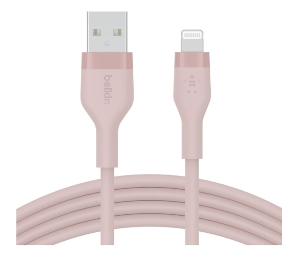 Belkin USB-A - Lightning Silicone 3m Pink - 731859 - zdjęcie 2