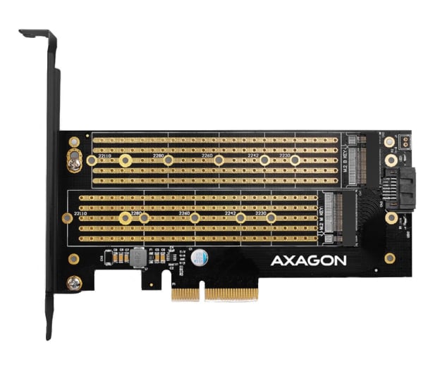 Axagon PCIE NVME+SATA M.2 ADAPTER - 730832 - zdjęcie 1