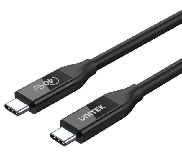 Unitek Kabel USB-C 4.0 PD 100W 40 Gbps 8K 0,8m - 718512 - zdjęcie 2