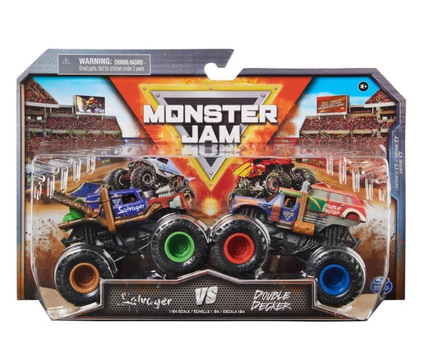 Spin Master Monster Jam 2-pak Salvager vs Double Decker - 1037596 - zdjęcie 2