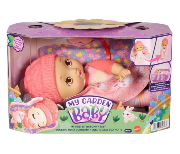 Mattel My Garden Baby Bobasek-króliczek różowy - 1037628 - zdjęcie 6