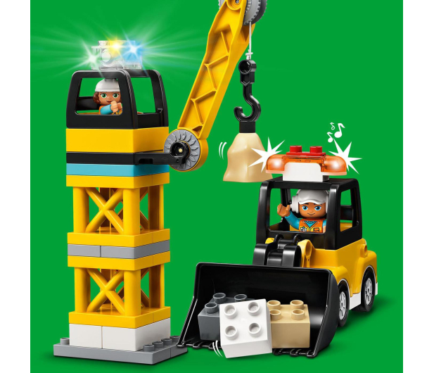 LEGO DUPLO 10933 Żuraw wieżowy i budowa - 563387 - zdjęcie 5