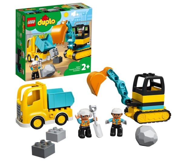 LEGO DUPLO 10931 Ciężarówka i koparka gąsienicowa - 562870 - zdjęcie 12