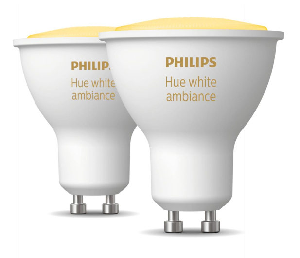 Philips Hue White ambiance Inteligentna Żarówka 2xGU10 - 693576 - zdjęcie