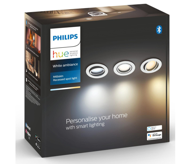 Philips Hue White ambiance Reflektor Milliskin x3 (biały) - 728629 - zdjęcie 4