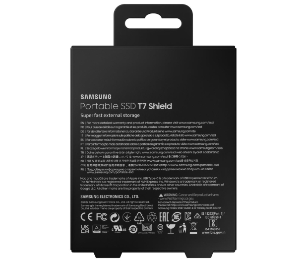 Samsung SSD T7 Shield 2TB USB 3.2 Gen. 2 Czarny - 729821 - zdjęcie 9