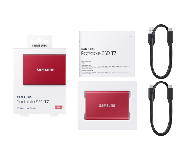 Samsung Portable SSD T7 500GB USB 3.2 Gen. 2 Czerwony - 562885 - zdjęcie 11
