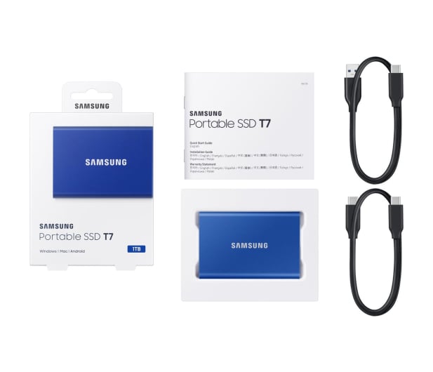 Samsung Portable SSD T7 1TB USB 3.2 Gen. 2 Niebieski - 562874 - zdjęcie 10