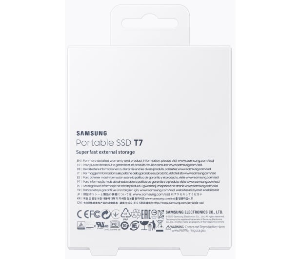 Samsung Portable SSD T7 1TB USB 3.2 Gen. 2 Szary - 562883 - zdjęcie 9