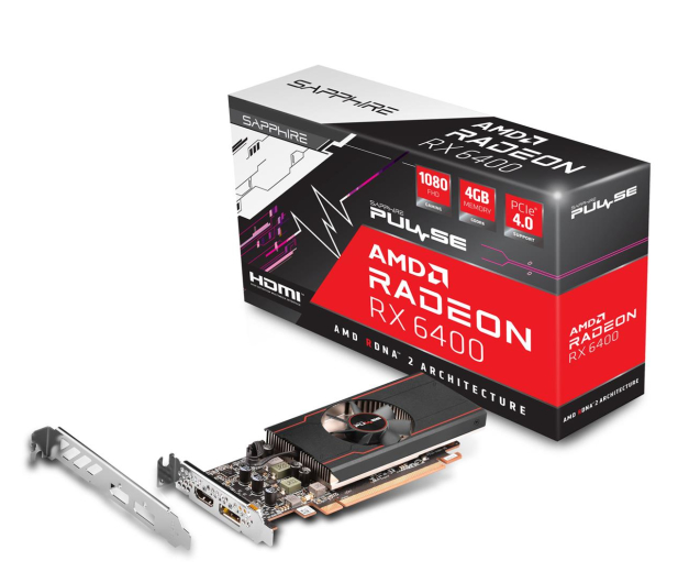 Sapphire Radeon RX 6400 PULSE GAMING 4GB GDDR6 - 742557 - zdjęcie 1
