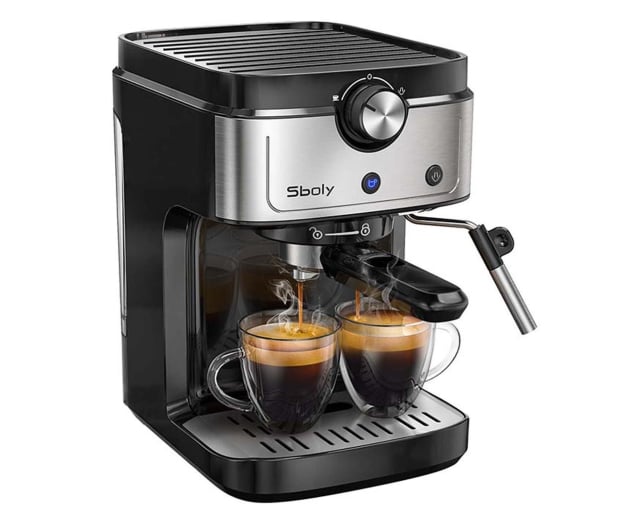 SBOLY Kolbowy ekspres do kawy i na kapsułki Nespresso 2w1 Sboly - 1040029 - zdjęcie