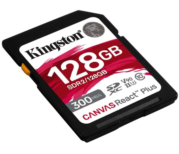 Kingston 128GB SDXC Canvas React Plus 300MB/s U3 V90 - 743343 - zdjęcie 2