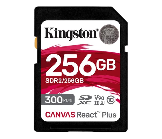 Kingston 256GB SDXC Canvas React Plus 300MB/s U3 V90 - 743344 - zdjęcie
