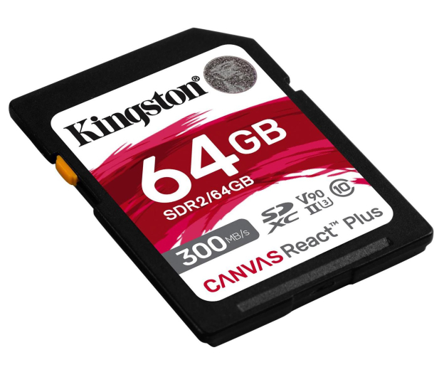 Kingston 64GB SDXC Canvas React Plus 300MB/s U3 V90 - 743341 - zdjęcie 2