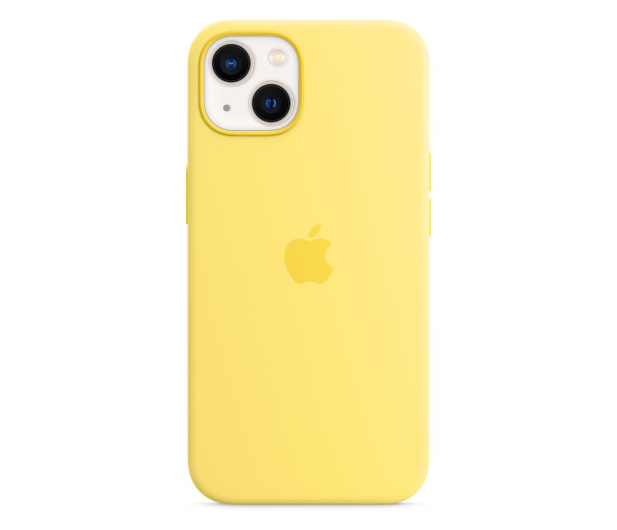 Apple Silikonowe etui iPhone 13 skórka cytryny - 730999 - zdjęcie