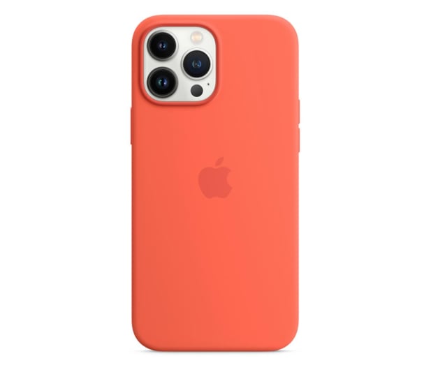Apple Silikonowe etui iPhone 13 Pro Max nektarynka - 731022 - zdjęcie