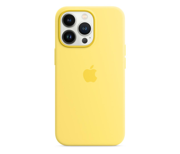 Apple Silikonowe etui iPhone 13 Pro skórka cytryny - 731014 - zdjęcie