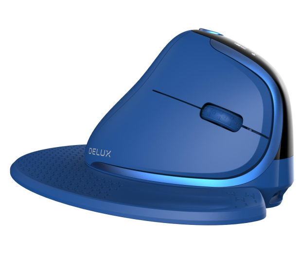 Delux Mysz Pionowa M618XSD BT+2.4G RGB (niebieska) - 744189 - zdjęcie 9