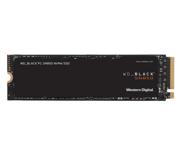 WD 1TB M.2 PCIe Gen4 NVMe Black SN850 - 609138 - zdjęcie