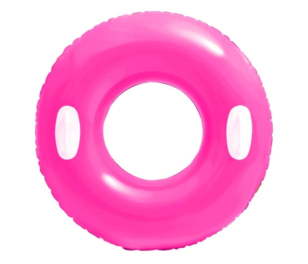 INTEX Koło do pływania z uchwytami 76 cm różowe - 1039456 - zdjęcie