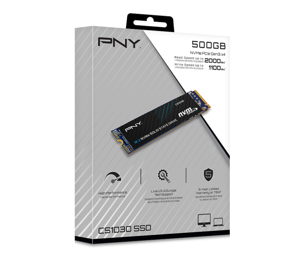 PNY 500GB M.2 PCIe NVMe CS1030 - 738651 - zdjęcie 3