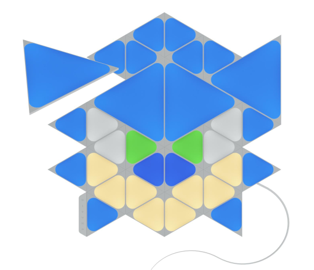 Nanoleaf Shapes Triangles Starter Kit (4 trójkąty, 28 mini trójkąty) - 738821 - zdjęcie 2
