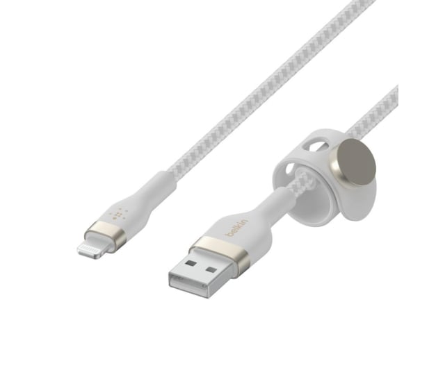 Belkin USB-A - LTG Braided Silicone 3m White - 733134 - zdjęcie 3