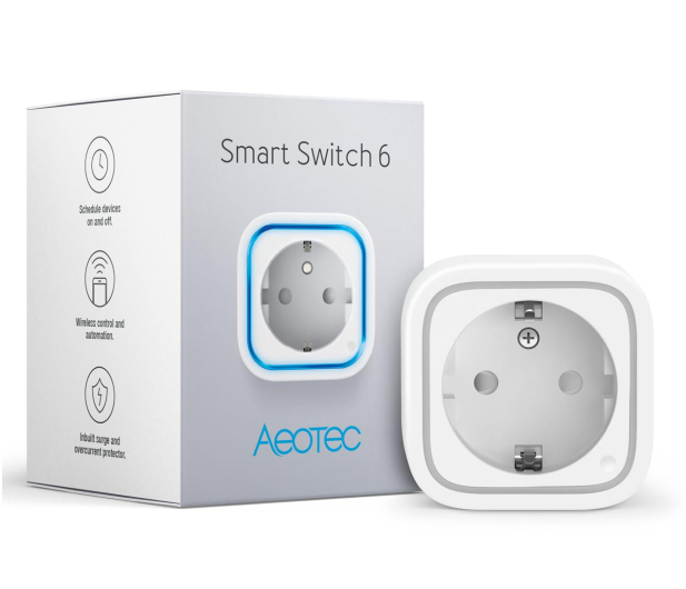 Aeotec Smart gniazdko z portem USB Smart Switch 6 - 739341 - zdjęcie