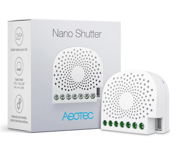 Aeotec Smart przełącznik do rolet / okien Nano Shutter - 739374 - zdjęcie