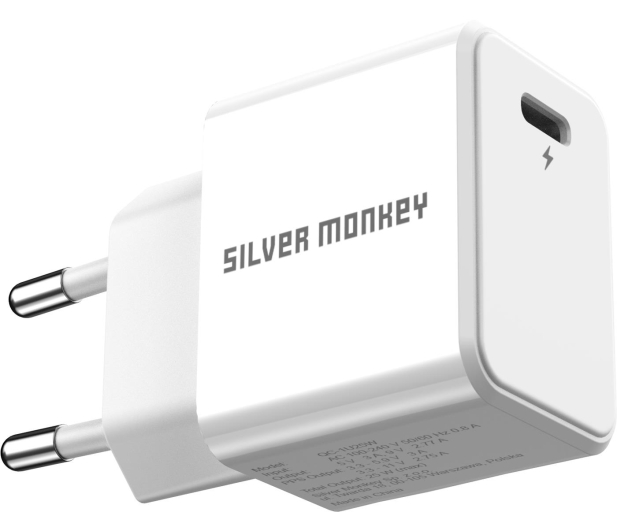 Silver Monkey Ładowarka sieciowa 25W USB-C PD (mini) - 698301 - zdjęcie 4