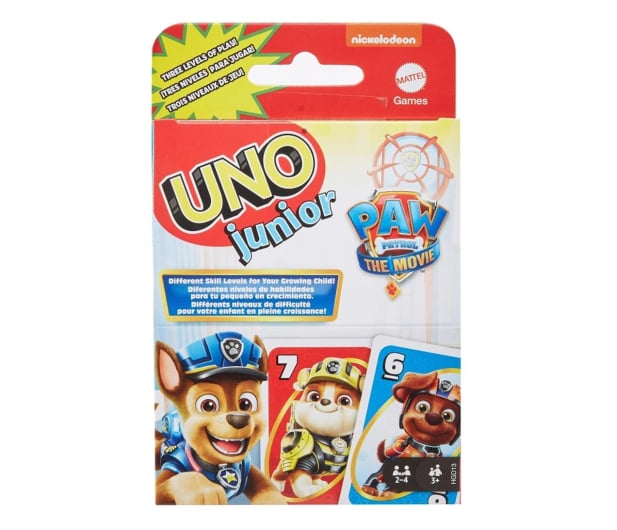 Mattel UNO Junior Psi Patrol Gra karciana dla dzieci - 1040571 - zdjęcie