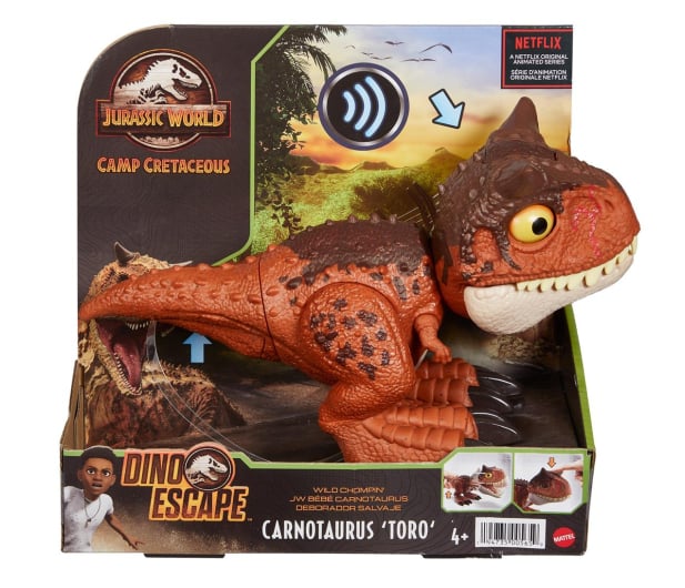 Mattel Jurassic World Karnotaur Toro Dino Gryz - 1023345 - zdjęcie 4