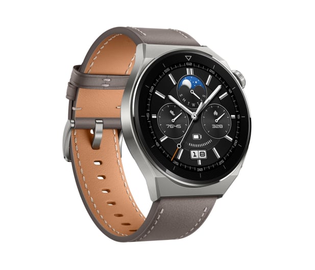 Huawei Watch GT 3 Pro Classic 46mm srebrno-brązowy - 1041179 - zdjęcie 2