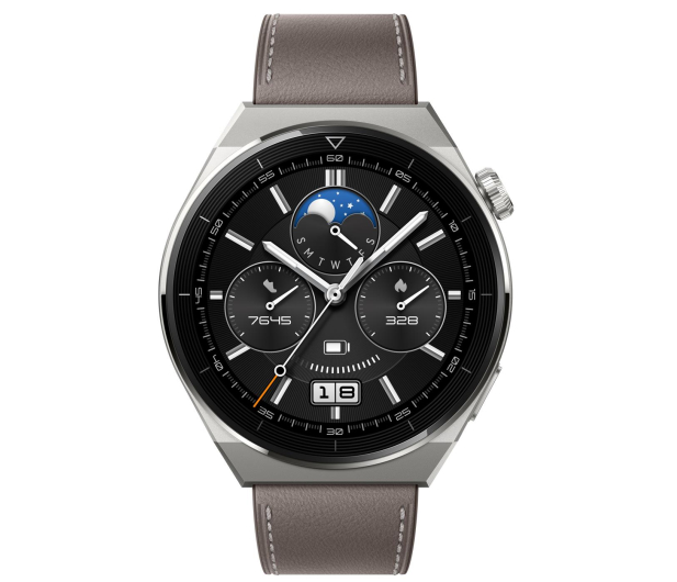 Huawei Watch GT 3 Pro Classic 46mm srebrno-brązowy - 1041179 - zdjęcie 3