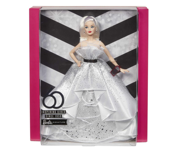 Barbie Lalka Kolekcjonerska 60 urodziny - 1009043 - zdjęcie 4