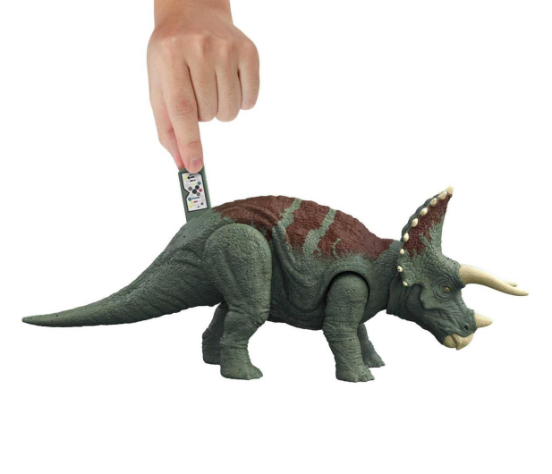 Mattel Jurassic World Dziki ryk Triceratops - 1034533 - zdjęcie 3