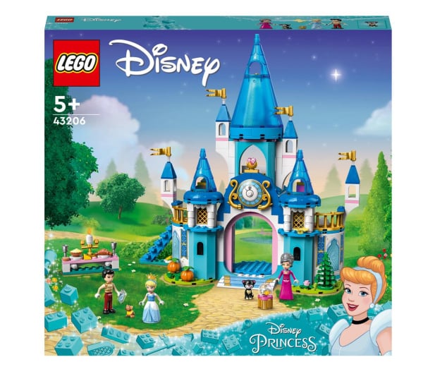 LEGO Disney Princess 43206 Zamek Kopciuszka i księcia z bajki - 1040625 - zdjęcie