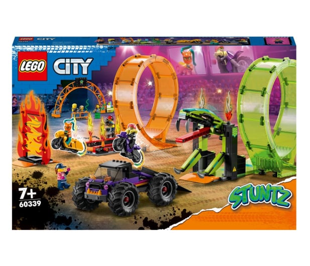 LEGO City 60339 Kaskaderska arena z dwoma pętlami - 1041296 - zdjęcie