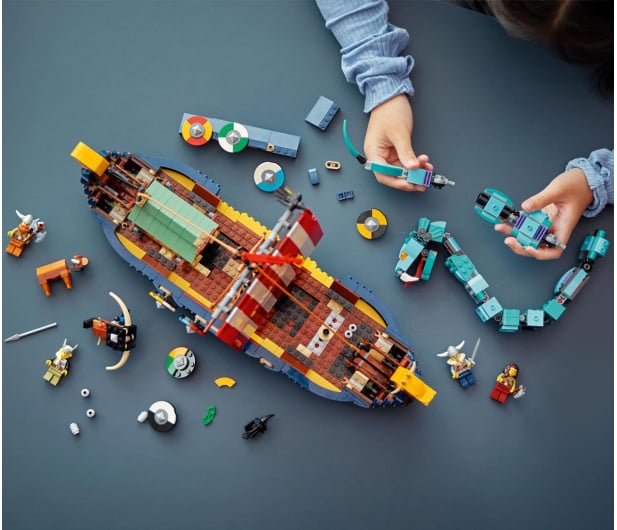 LEGO Creator 31132 Statek wikingów i wąż z Midgardu - 1042843 - zdjęcie 3