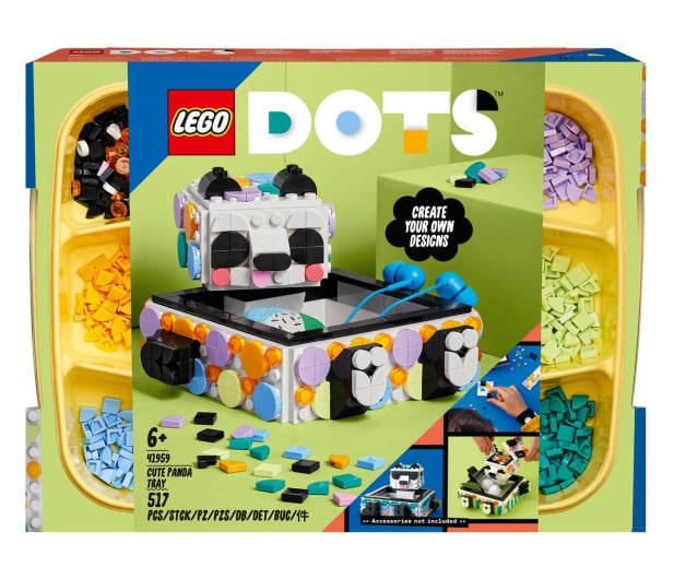 LEGO DOTS 41959 Pojemnik z uroczą pandą - 1040632 - zdjęcie
