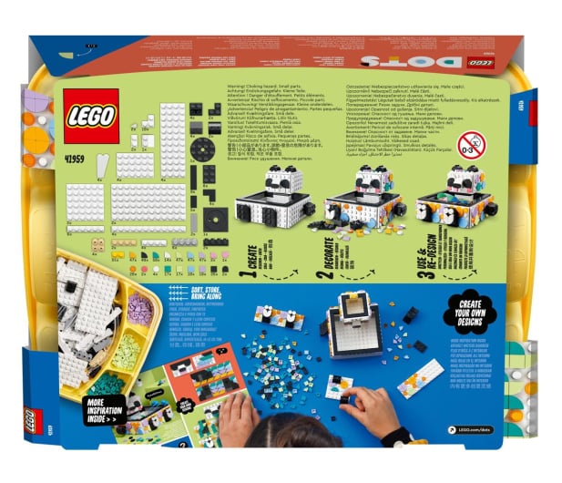 LEGO DOTS 41959 Pojemnik z uroczą pandą - 1040632 - zdjęcie 5