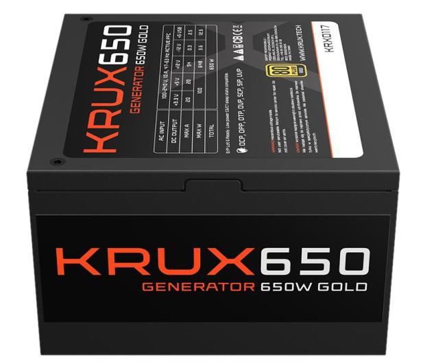 KRUX Generator 650W 80 Plus Gold - 1042931 - zdjęcie 8