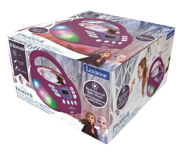 Lexibook Odtwarzacz CD Disney Frozen z Bluetooth - 1042640 - zdjęcie 3