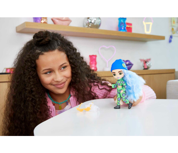 Barbie Extra Minis Mała lalka jasnoniebieskie włosy - 1033045 - zdjęcie 6