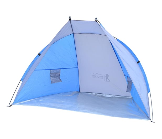 ROYOKAMP Namiot osłona plażowa sun 200x100x105cm szaro-niebieska - 1048658 - zdjęcie