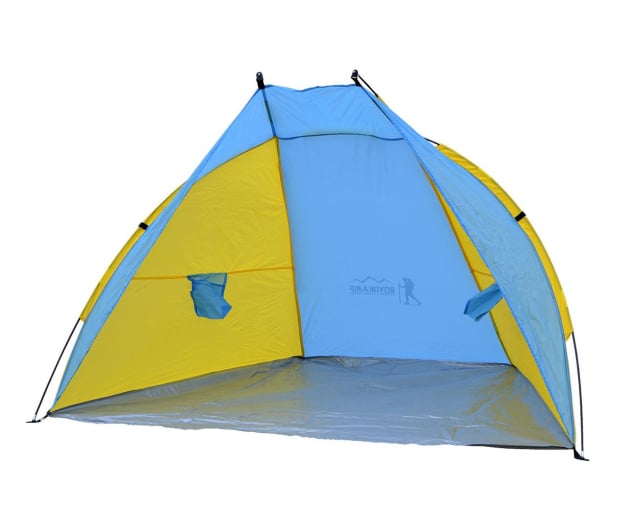 ROYOKAMP Namiot osłona plażowa sun 200x100x105cm błękitno-żółta - 1048657 - zdjęcie