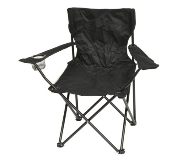 ROYOKAMP Krzesło turystyczne składane 50x50x80cm czarne - 1048568 - zdjęcie